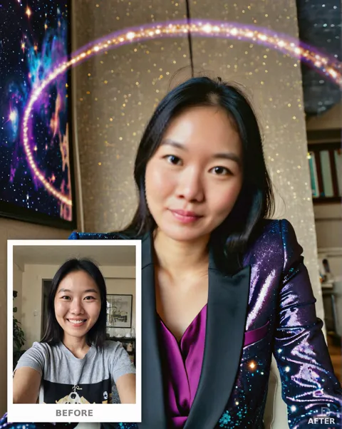Custom Starry Astral Portrait, Celestial Fantasy Style, Digital Fine Art (4K Download)