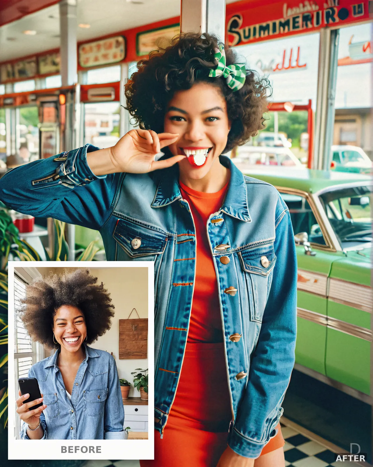 Custom 80s Portrait from Photo, Kodachrome Vintage Film Style (4K Digital Download)
