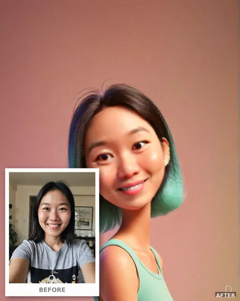 Custom 3D Cartoon Avatar from Photo, Minimal Animated Profile Art (4K Digital Download)